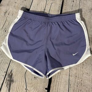 Nike Kids Athletic Shorts in Purple and White